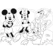 Mickey Mouse 2 in 1 puzzle da 24 pezzi e album da colorare 35x25cm - Lisciani