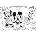 Mickey Mouse 2 in 1 puzzle da 48 pezzi e album da colorare 35x25 cm - Lisciani