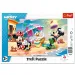 Mickey Mouse Divertimento sulla spiaggia puzzle incorniciato 15 pezzi - Trefl