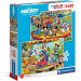 Mickey Mouse Supercolor 2 in 1 puzzle 2x60 pezzi - Clementoni