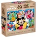Mickey Mouse e amici 2 in 1 puzzle eco mini da 24 pezzi e album da colorare 35x25cm - Lisciani