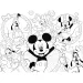 Mickey Mouse e amici 2 in 1 puzzle eco mini da 24 pezzi e album da colorare 35x25cm - Lisciani