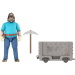 Minecraft Il Film - Set di gioco Steve e il carrello da miniera - Mattel