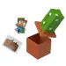 Minecraft Reveal minifigura con contenitore - Cactus - Mattel