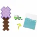 Minecraft: Rivelare la minifigura di Tartaruga in un contenitore a forma di spada viola - Mattel