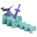 Minecraft: Rivelare minifigura Fantom in un contenitore a forma di spada turchese - Mattel