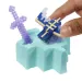 Minecraft: Rivelare minifigura Fantom in un contenitore a forma di spada turchese - Mattel