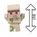 Minecraft: Rivelazione minifigura Golem di Ferro in contenitore a forma di spada bianca - Mattel