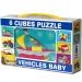 Mini cubi di fiabe con veicoli 6 pezzi - D-toys