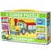 Mini cubi di fiabe con veicoli allegri 6 pezzi - D-toys