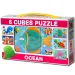 Mini cubi di storie con animali marini 6 pezzi - D-toys