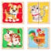 Mini puzzle di legno con animali in scatola - Woodyland
