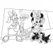 Minnie Mouse 2 in 1 maxi puzzle 2x24 pezzi e album da colorare 50x35 cm - Lisciani