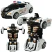 Modello di auto: Bugatti Veyron auto della polizia a volano trasformabile in robot, disponibile in diverse varianti, 13 cm, 1 pezzo