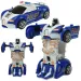 Modello di auto: Bugatti Veyron auto della polizia a volano trasformabile in robot, disponibile in diverse varianti, 13 cm, 1 pezzo
