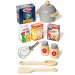 Molto: Grande cucina giocattolo in legno Nature con set di 10 accessori