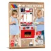 Molto: Nature My First cucina giocattolo in legno set da gioco con 10 accessori