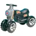 Moto cross nero a pedali con 4 ruote - D-Toys