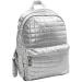 Must... Pearl zaino scolastico trapuntato argento, zaino 26x14x36cm