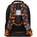 Must... Zaino scolastico da astronauta nero-arancione con angoli arrotondati, 3 scomparti, 32x18x43 cm