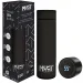 Must: Borraccia in acciaio inossidabile Smart Thermos con display LED della temperatura, rivestimento in gomma, colore nero, 500ml