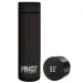 Must: Borraccia in acciaio inossidabile Smart Thermos con display LED della temperatura, rivestimento in gomma, colore nero, 500ml