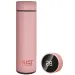 Must: Borraccia in acciaio inossidabile con display LED della temperatura, rivestimento in gomma, colore rosa, 500ml
