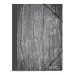 Must: Cartella elastica con motivo legno grigio 25x35cm