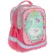 Must: Zaino ergonomico scolastico rosa con cigno, tre scomparti, 30x16x42 cm