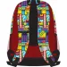 Must: Zaino scolastico Monopoly a tre scomparti arrotondati, 33x16x45cm