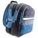 Must: Zaino scolastico a quattro scomparti 2 in 1 blu-nero, 47x25x33cm
