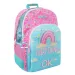Must: Zaino scolastico con motivo a nuvole riflettenti "Everything OK"