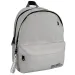 Must: Zaino scolastico grigio arrotondato a quattro scomparti, 32x19x42cm