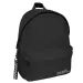 Must: Zaino scolastico nero arrotondato a quattro scomparti, 32x17x42cm