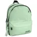 Must: Zaino scolastico verde chiaro arrotondato a quattro scomparti, 32x19x42cm