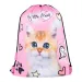 My little friend borsa sportiva rosa con gatti