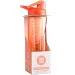 Nebulo: Borraccia con chiusura a clip e portafrutta corallo 750ml