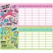 Nebulo: Girl Power orario scolastico mini, a una pagina, fronte-retro