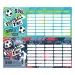 Nebulo: Orario scolastico mini a tema calcio, a una pagina e su due lati