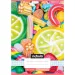 Nebulo: Quaderno a quadretti formato A/5 27-32 con motivo Candy
