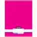 Nebulo: Quaderno a quadretti pinzato, colore neon rosa, 87-32 A/4