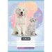 Nebulo: Quaderno a righe per la 2ª classe A5 16-32 Spillato - Animali domestici preferiti
