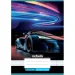 Nebulo: Quaderno a righe per la quarta classe con motivo di auto al neon, formato A/5, 21-32