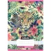 Nebulo: Quaderno rilegato a righe per la quarta classe, formato A/5 21-32, con copertina a fantasia leopardata