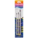 Nebulo: Set di 3 pennelli con manico in legno naturale (4-6-10)