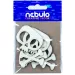 Nebulo: Set di 6 decorazioni in cartone a forma di teschio