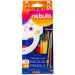 Nebulo: Set di matite colorate triangolari, a doppia punta, 12 pezzi con 24 colori