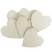 Nebulo: set di 6 cuori decorativi in legno 4,5x5x0,2cm