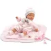 Neonata femmina con coperta e ciuccio 38 cm