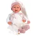 Neonato che piange con cappellino rosa 40 cm